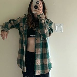 Green Flannel Shirt
